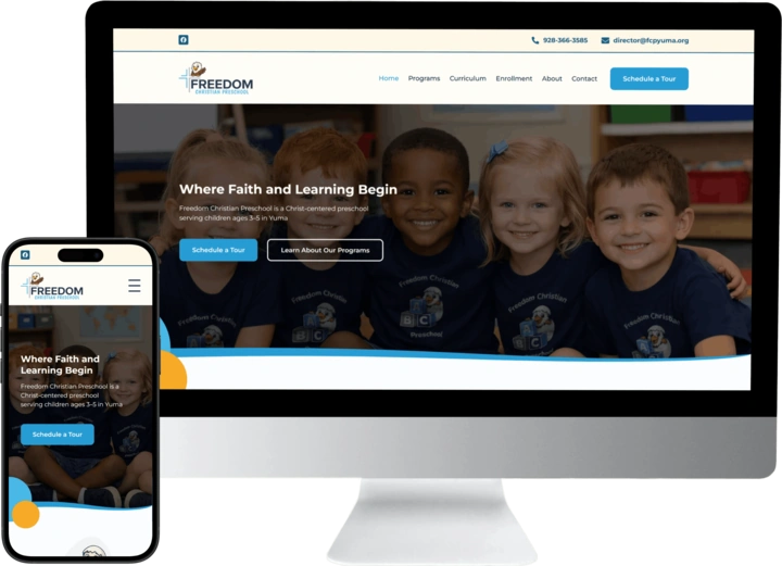 Freedom Christian Preschool website
